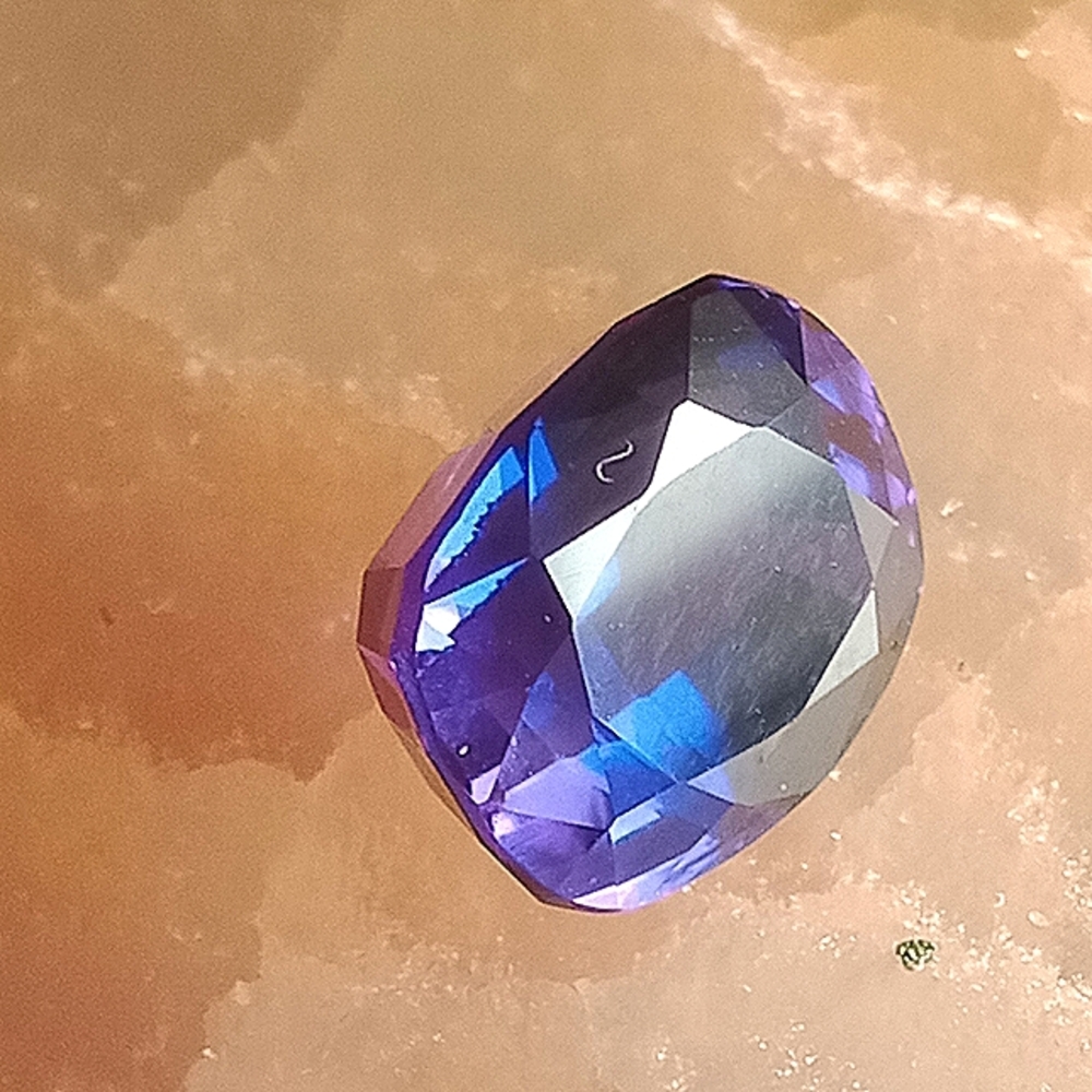 Sold5.3ct Extremely Rare Natural Purple Tanzanite Beautiful Gemstone Cushion Cut - Picture 4 of 12
